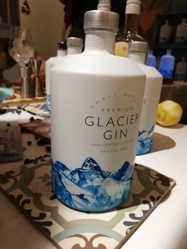 Ginebra de glaciar islandés