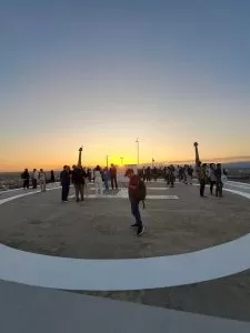 Atardecer desde la Torre Realia, en el helipuerto